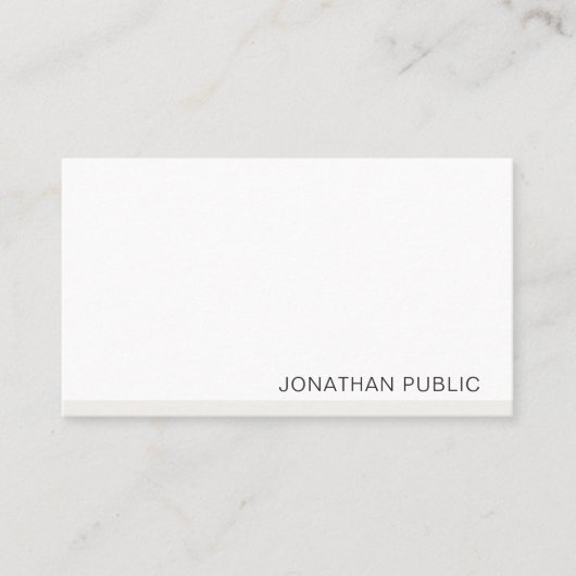 Moderne, minimale professionele Sjabloon legant Visitekaartje (Voorkant)
