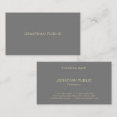 Moderne, minimale professionele Sjabloon Luxe Visitekaartje (Voorkant / Achterkant)
