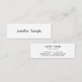 Moderne minimale professionele Sjabloon Mini Visitekaartje (Voorkant / Achterkant)