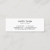 Moderne minimale professionele Sjabloon Mini Visitekaartje (Achterkant)