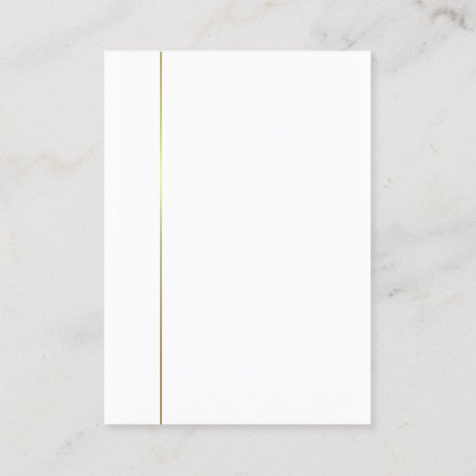 Moderne, minimale professionele Sjabloon Visitekaartje (Achterkant)