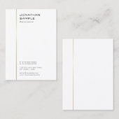 Moderne, minimale professionele Sjabloon Visitekaartje (Voorkant / Achterkant)