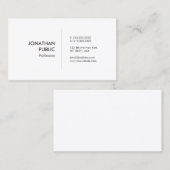 Moderne minimale professionele Sjabloon Visitekaartje (Voorkant / Achterkant)