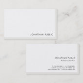 Moderne minimale professionele Sjabloon Visitekaartje (Voorkant / Achterkant)