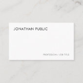 Moderne minimale professionele Sjabloon Visitekaartje (Voorkant)