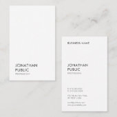 Moderne, minimale professionele Sjabloon Visitekaartje (Voorkant / Achterkant)