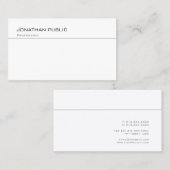 Moderne minimale professionele Sjabloon Visitekaartje (Voorkant / Achterkant)