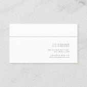 Moderne minimale professionele Sjabloon Visitekaartje (Achterkant)