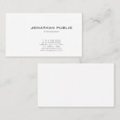 Moderne minimale professionele Sjabloon Visitekaartje (Voorkant / Achterkant)