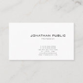 Moderne minimale professionele Sjabloon Visitekaartje (Voorkant)
