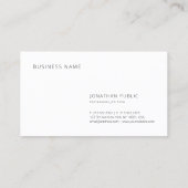 Moderne minimale professionele Sjabloon Visitekaartje (Achterkant)