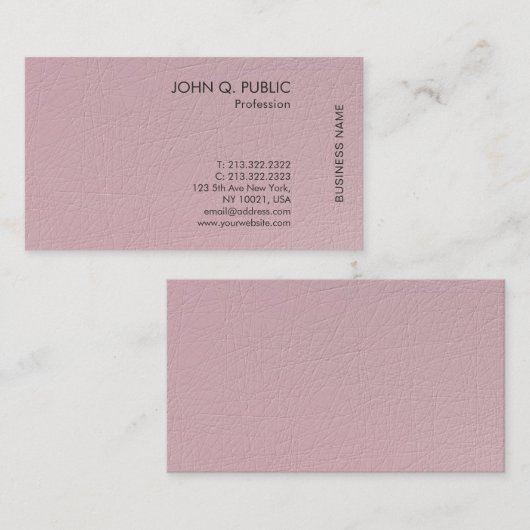 Moderne minimale professionele Sjabloon Visitekaartje (Voorkant / Achterkant)