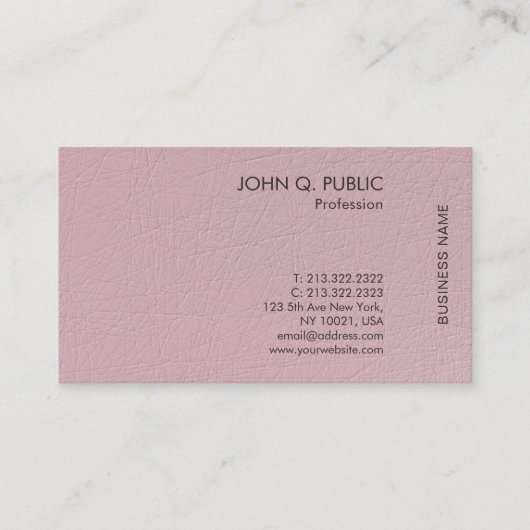 Moderne minimale professionele Sjabloon Visitekaartje (Voorkant)