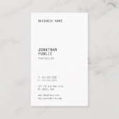 Moderne, minimale professionele Sjabloon Visitekaartje (Achterkant)