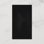 Moderne, minimale professionele speelplaat grijs visitekaartje (Achterkant)
