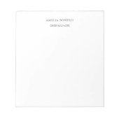 Moderne, minimale professionele speelplaats notitieblok (Voorkant)