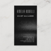 Moderne, minimale professionele speelruimte donker visitekaartje (Voorkant)