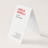 Moderne, minimale professionele standaardgrootte visitekaartje (Voorkant)