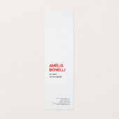 Moderne, minimale professionele standaardgrootte visitekaartje (Buitenkant ongevouwen)