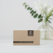 Moderne, minimale professionele stijl, slim visitekaartje (Staand voorkant)