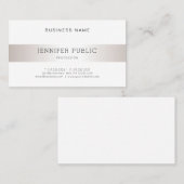 Moderne, minimale professionele zilver-architectuu visitekaartje (Voorkant / Achterkant)