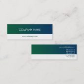 Moderne, minimale profielkaart Sjabloon Mini Visitekaartje (Voorkant / Achterkant)