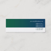 Moderne, minimale profielkaart Sjabloon Mini Visitekaartje (Achterkant)