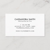 Moderne minimale QR Code Company Logo Visitekaartje (Achterkant)