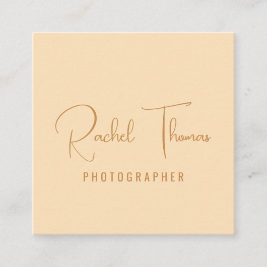 Moderne minimale QR-code Professioneel Vierkante Visitekaartje (Voorkant)