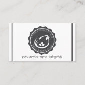 Moderne, minimale QR-code voor kippeneieren Visitekaartje (Voorkant)