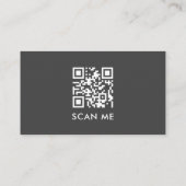 Moderne minimale QR-code voor sociale media Visitekaartje (Achterkant)