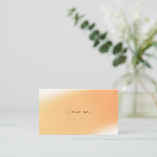 Moderne minimale QR-codeverloop vervagen ruis geel Visitekaartje (Staand voorkant)