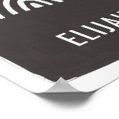 Moderne Minimale Regenboog Naam Slaapkamer Kunst Z Poster (Hoek)