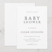 Moderne minimale reiniging en klassieke Baby showe Kaart (Voorkant / Achterkant)