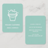 Moderne minimale reinigingsapparatuur voor Logo Bu Visitekaartje (Voorkant / Achterkant)