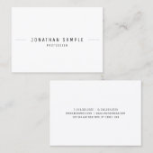 Moderne, minimale rendabele legante Sjabloon Visitekaartje (Voorkant / Achterkant)