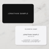 Moderne minimale rendabele Sjabloon Visitekaartje (Voorkant / Achterkant)