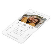 Moderne minimale retro golvende foto stijlvolle ka magneet (Linkerzijde)