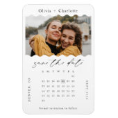 Moderne minimale retro golvende foto stijlvolle ka magneet (Verticaal)