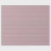 Moderne Minimale Retro Wavy Groen & Roze Streep Cadeaupapier (Vlak)