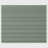 Moderne Minimale Retro Wavy Groen & Roze Streep Cadeaupapier (Vlak)