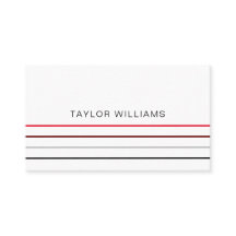 Moderne, minimale rode lijnen Professional