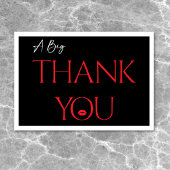 Moderne minimale rode lippen Ze is dertig jaar oud Bedankkaart