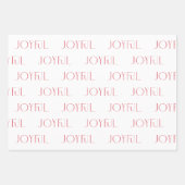 Moderne minimale rode strepen Vrolijke foto Kerstm Inpakpapier Vel (Voorkant 2)