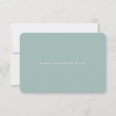 Moderne minimale Roos voor schrijfmachines Gold We Save The Date (Achterkant)