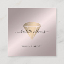Moderne minimale Rosegold-Gold Diamant Salon