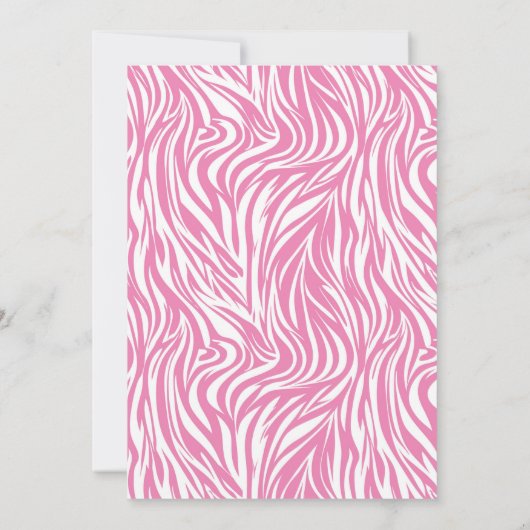 Moderne minimale roze wit 30e verjaardag kaart (Achterkant)