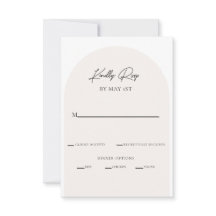 Moderne minimale RSVP Enclosure Kaart