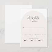 Moderne minimale RSVP Enclosure Kaart (Voorkant / Achterkant)