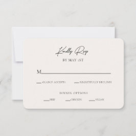 Moderne minimale RSVP Enclosure Kaart